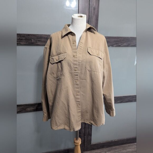 LL Bean mens button down utility shirt - Picture 1 of 6
